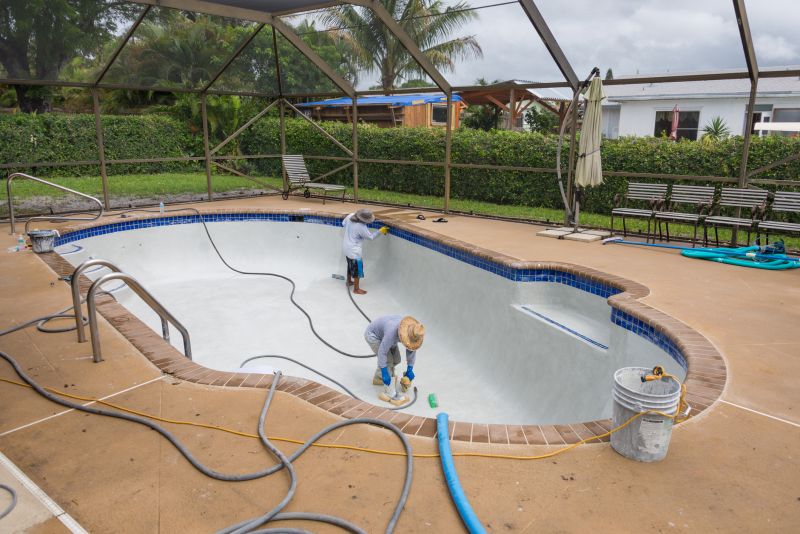 Stamped Concrete Pool Patio Installation