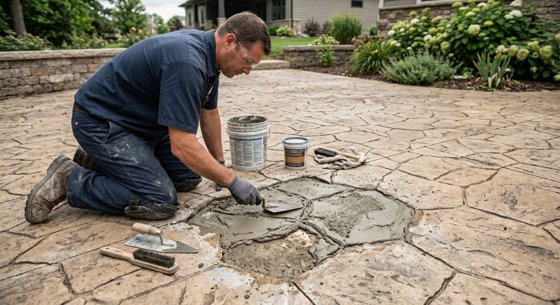 Decorative Concrete Repair in Woodbridge, VA