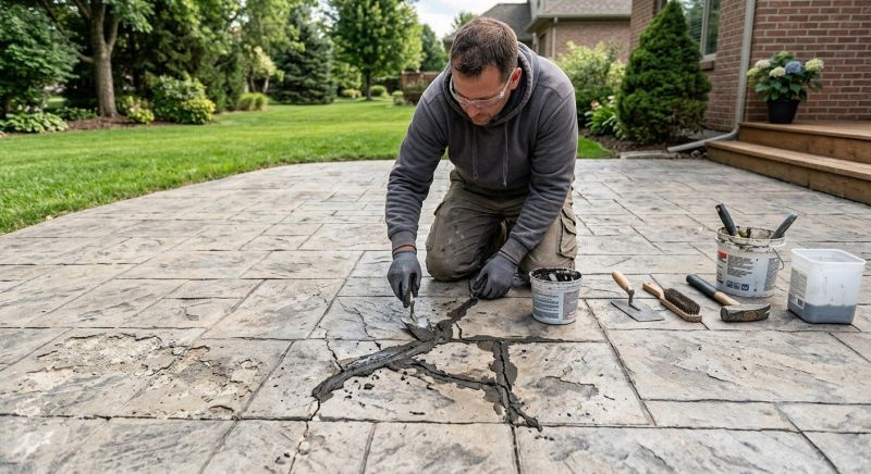 Decorative Concrete Repair in Winston Salem, NC