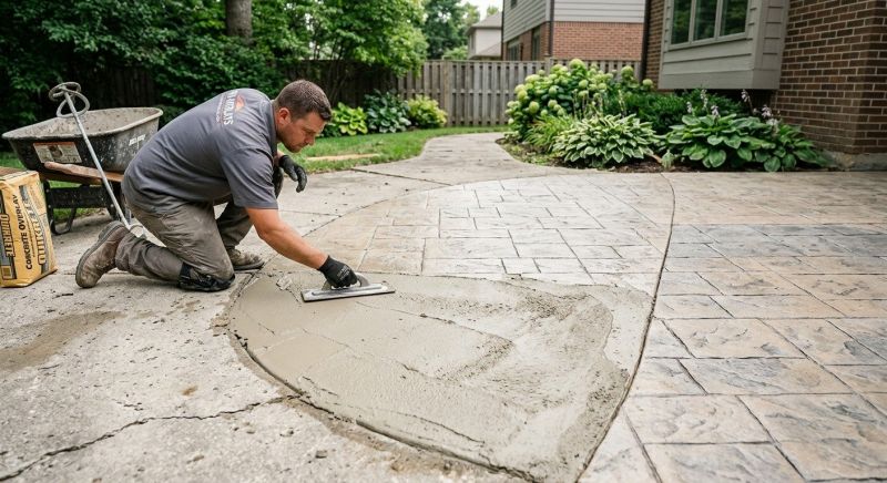 Stamped Cement Installation in Frisco, TX